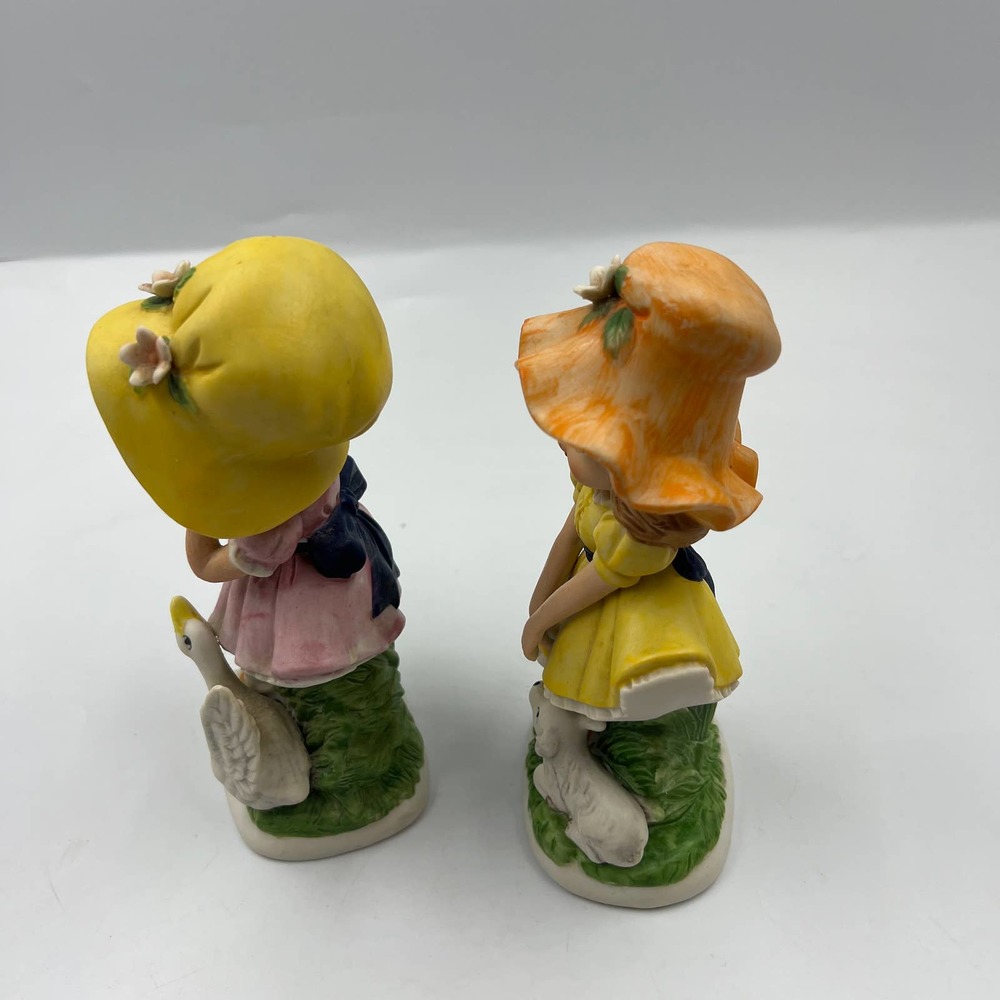 Vintage Flower Forest Fairy Lot 4 Ceramic Cottage Core Decor Figurines - Picture 6 of 8